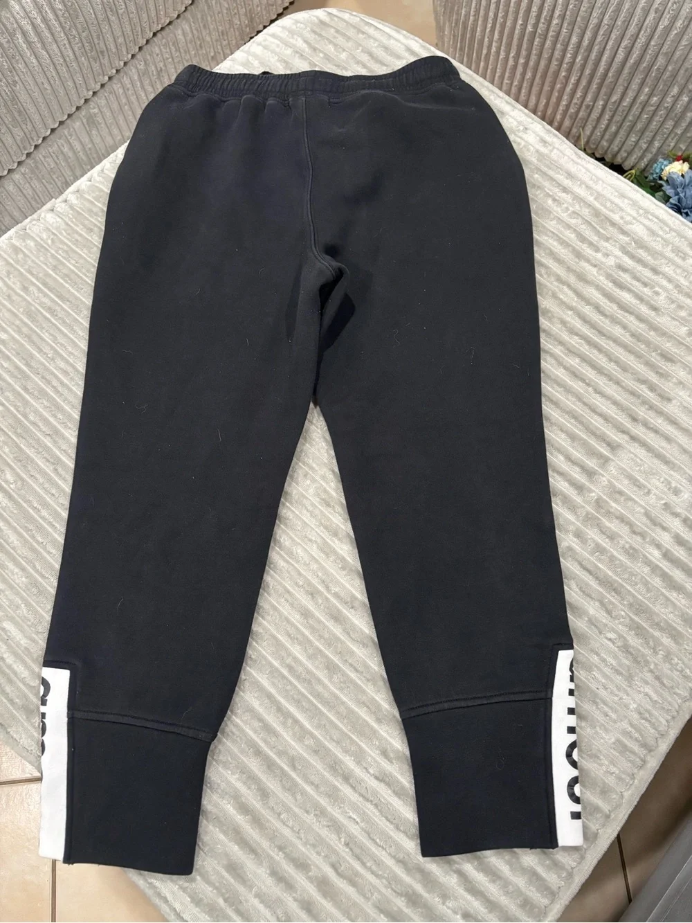 Under Armour Black Jogger Sweatpants with White Logo Panels